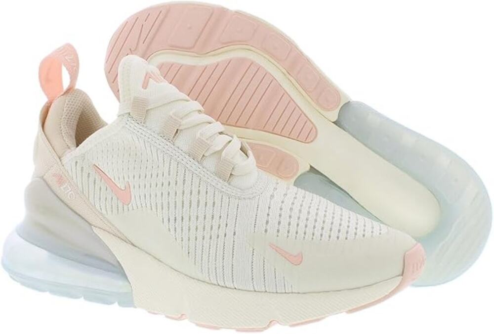 NEW Nike Air Max 270 Beige White IH5966-001 Womens Size 6.5 Sneakers